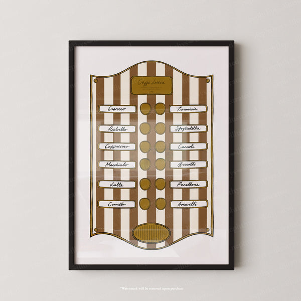 Caffe Lucia Brown Stripe