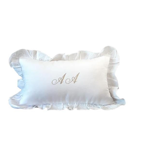 Personalized Pureza Ruffled Cushion Cover