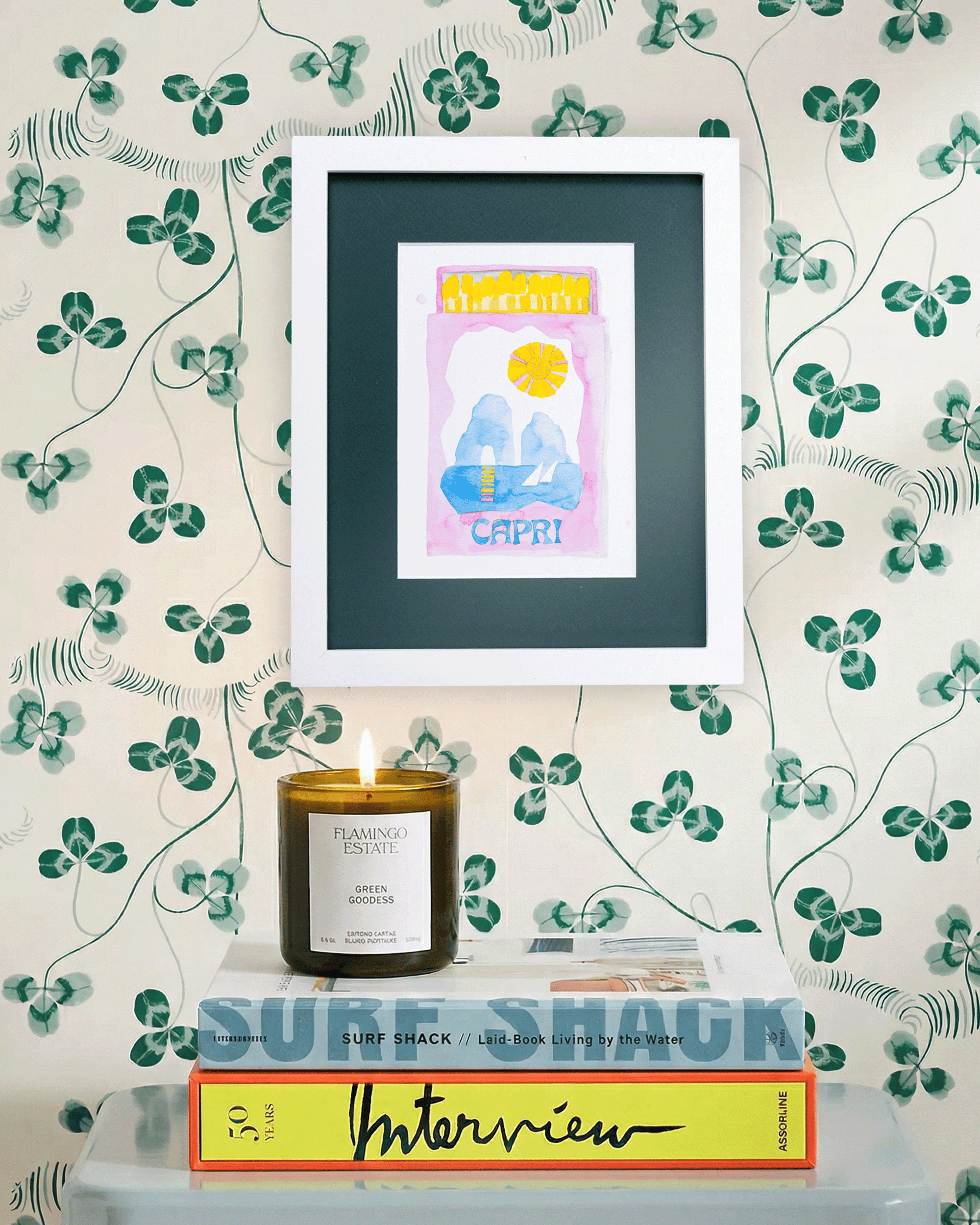Capri Matchbook Art Print - Furbish Studio