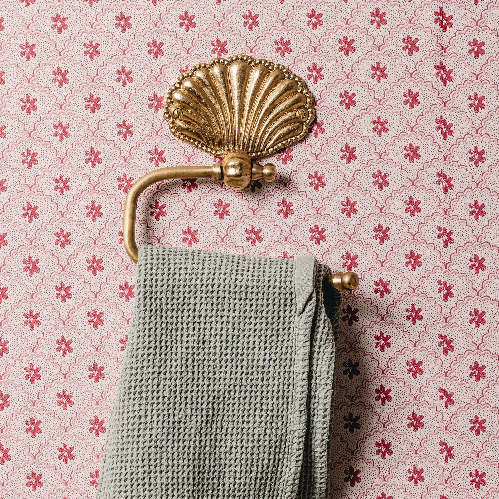 Cara Toilet Roll Holder, Lacquered Brass