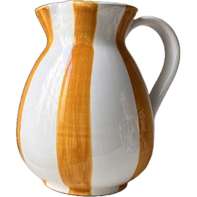 Ochre Stripe Carafe 1L