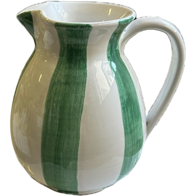Light Green Stripe Carafe 1L