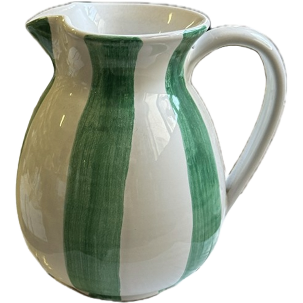 Light Green Stripe Carafe 1L