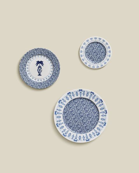 Azure Set - Dinner, Dessert & Bread Plate Set of 12 or 18