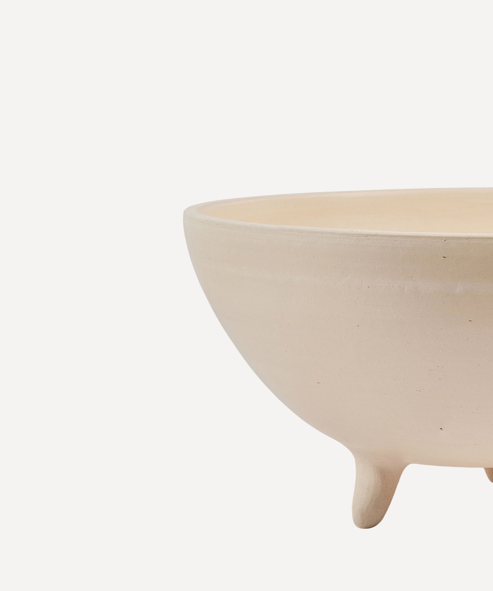 Alegre white pottery bowl for fruit or salads