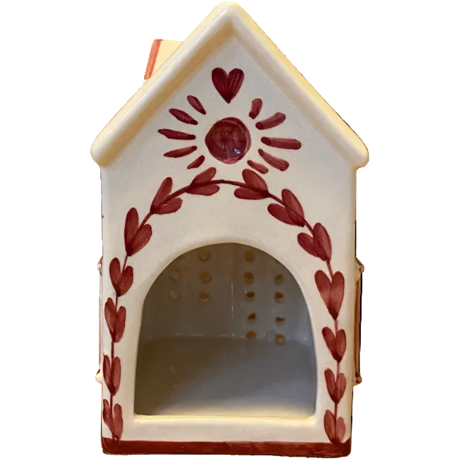Casa Natale S Burgundy Candle Holder