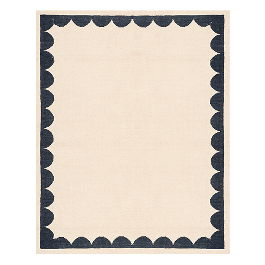 Cavea Rug in Midnight Navy Blue