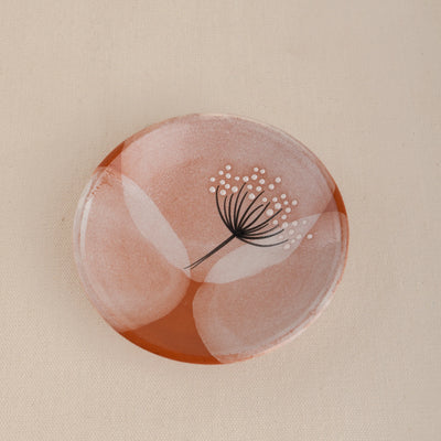 Ceramic Footed Plate Terracotta 1