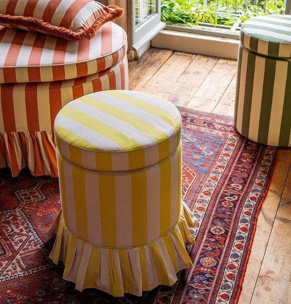 Aurora Footstool, Citron