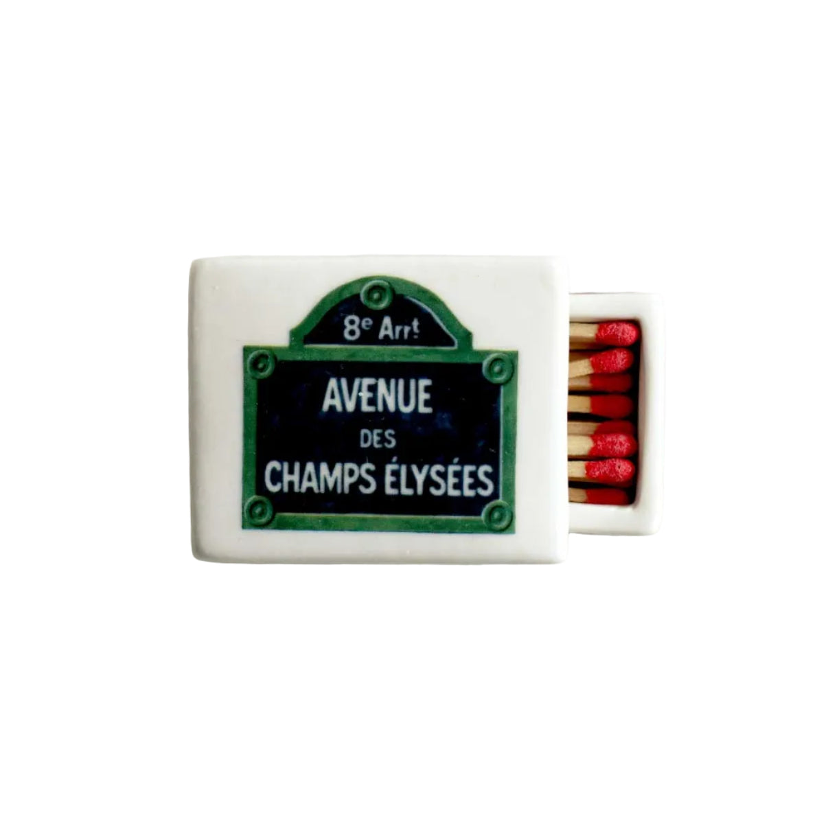 Mini Champs Elysées’ Ceramic Matchbox