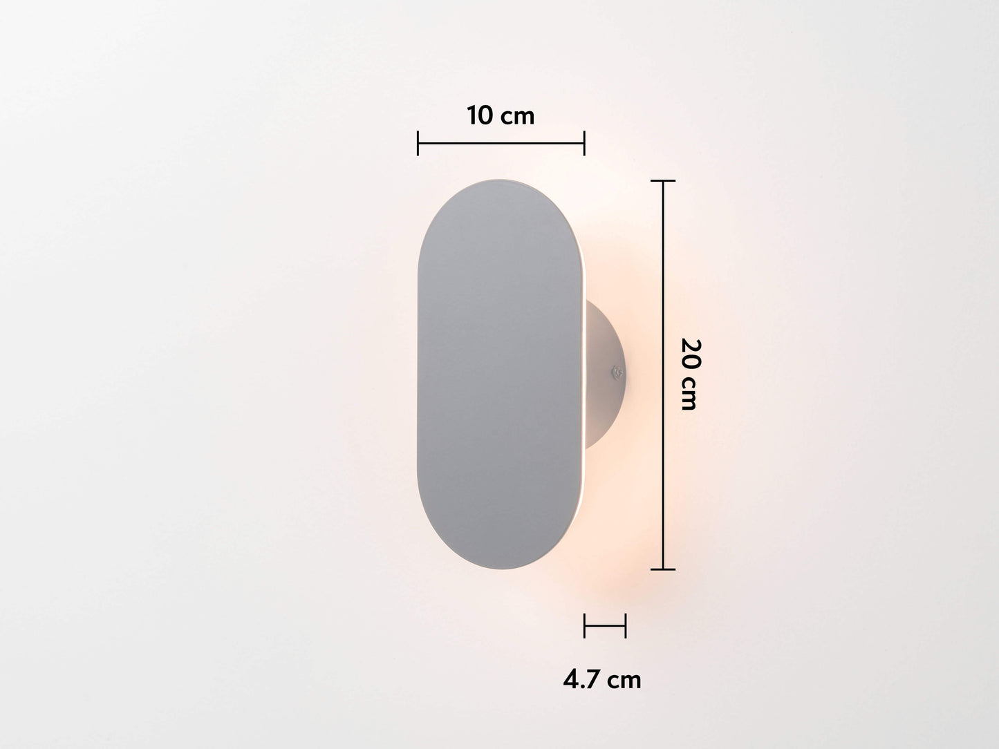 Charcoal grey mini diffuser wall light