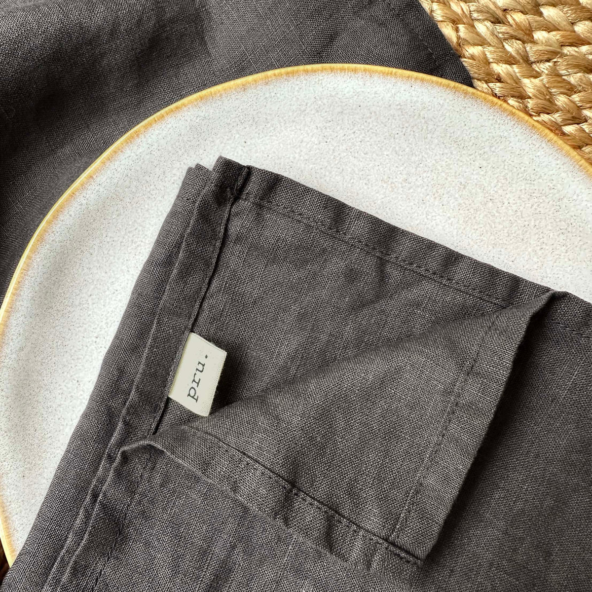 100% Linen Napkins OEKO-TEX® Certified – Natural X2