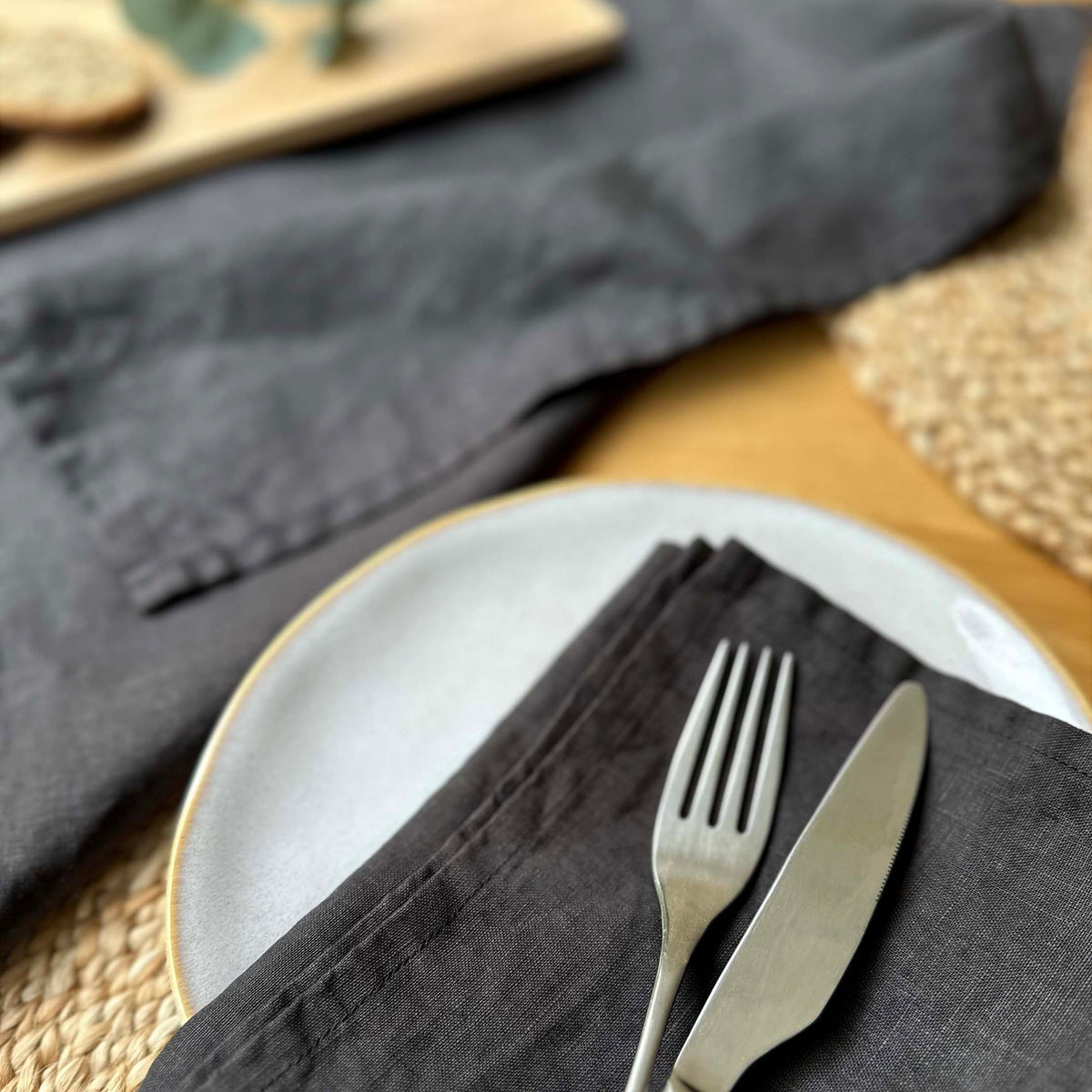 100% Linen Napkins OEKO-TEX® Certified – Natural X2