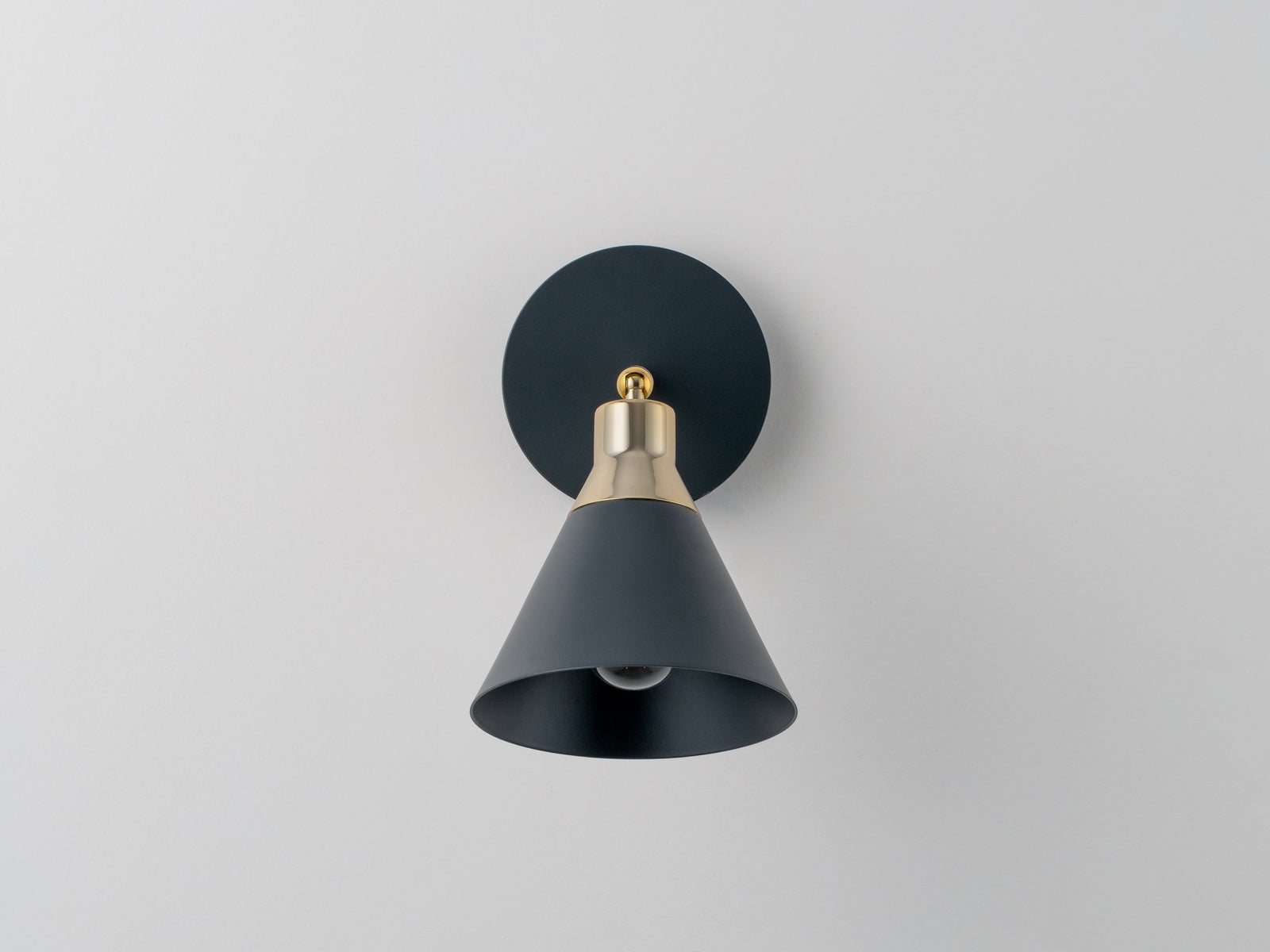 Charcoal Cone Wall Light