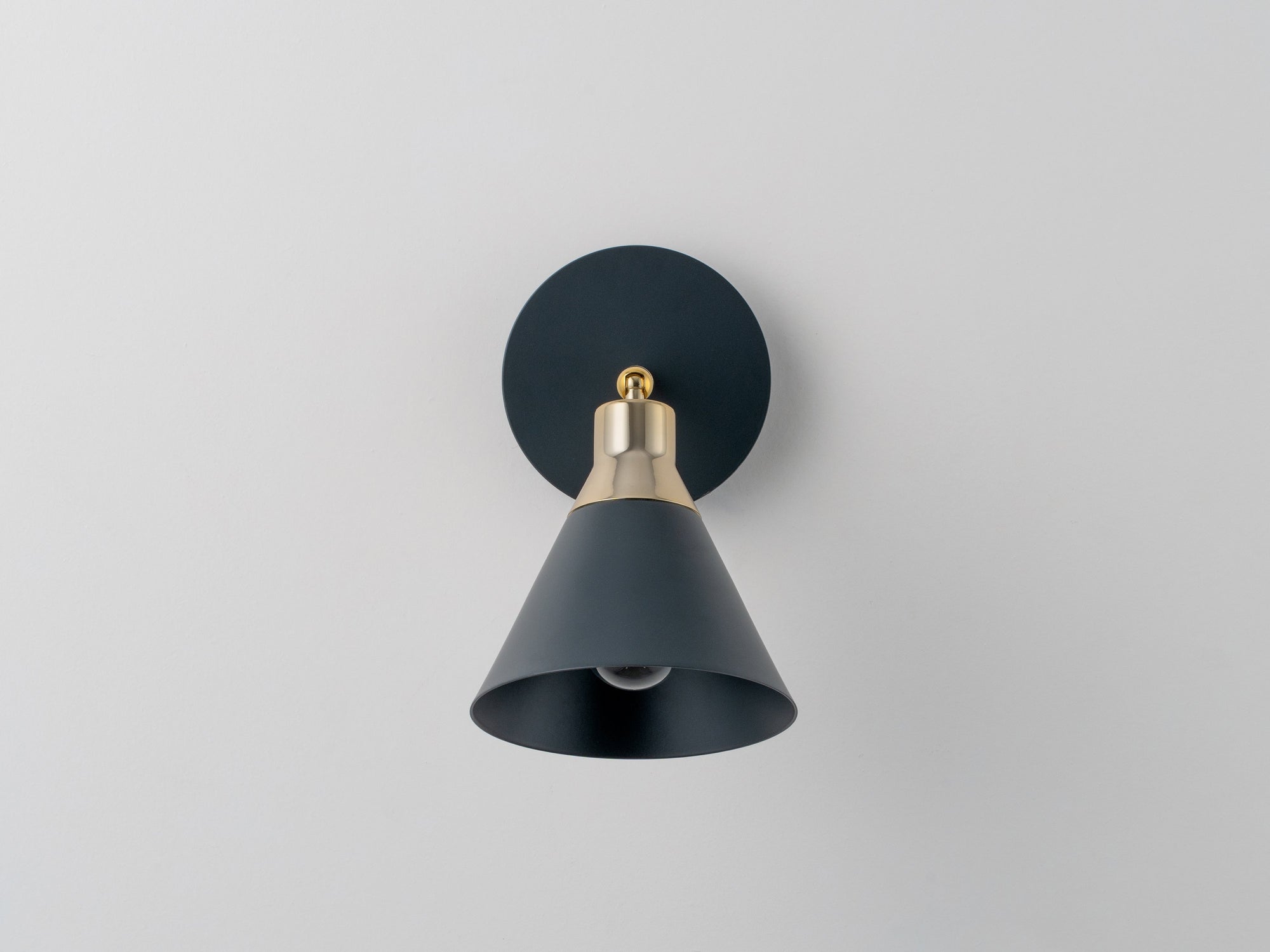 Charcoal Cone Wall Light
