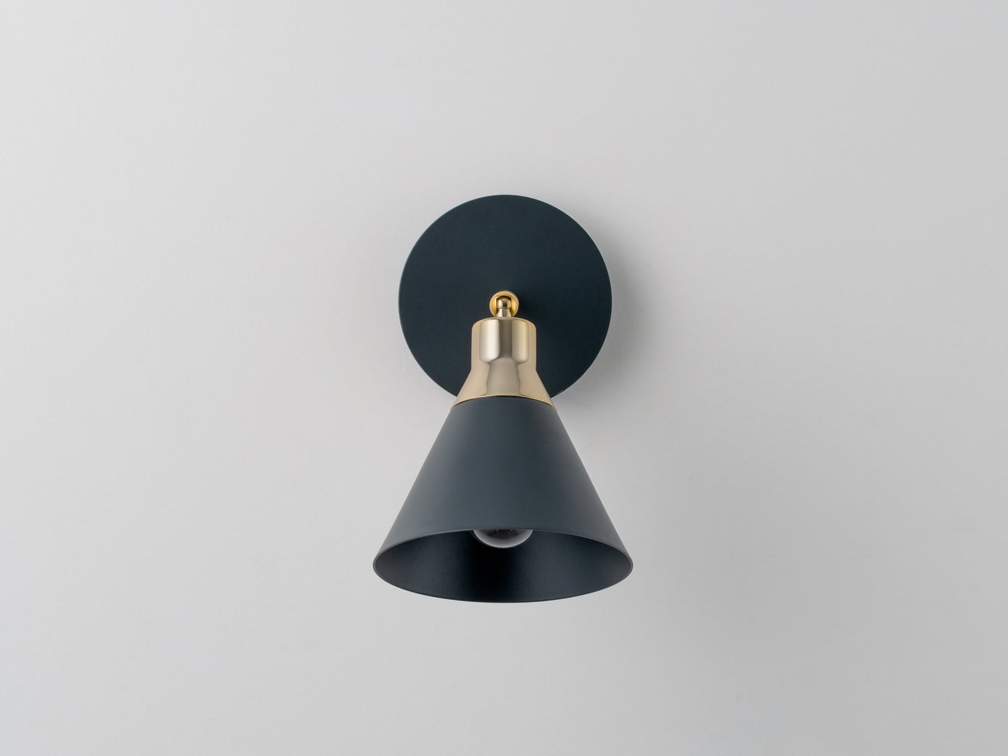 Charcoal Cone Wall Light