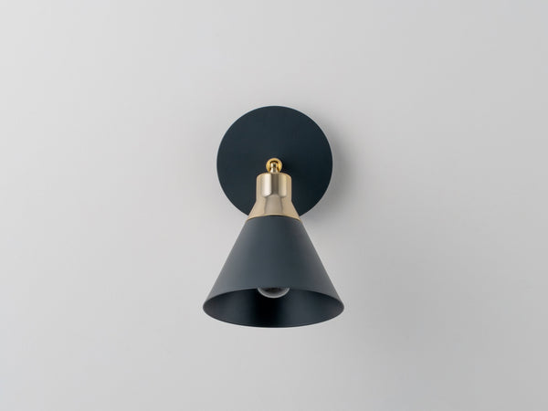 Charcoal Cone Wall Light