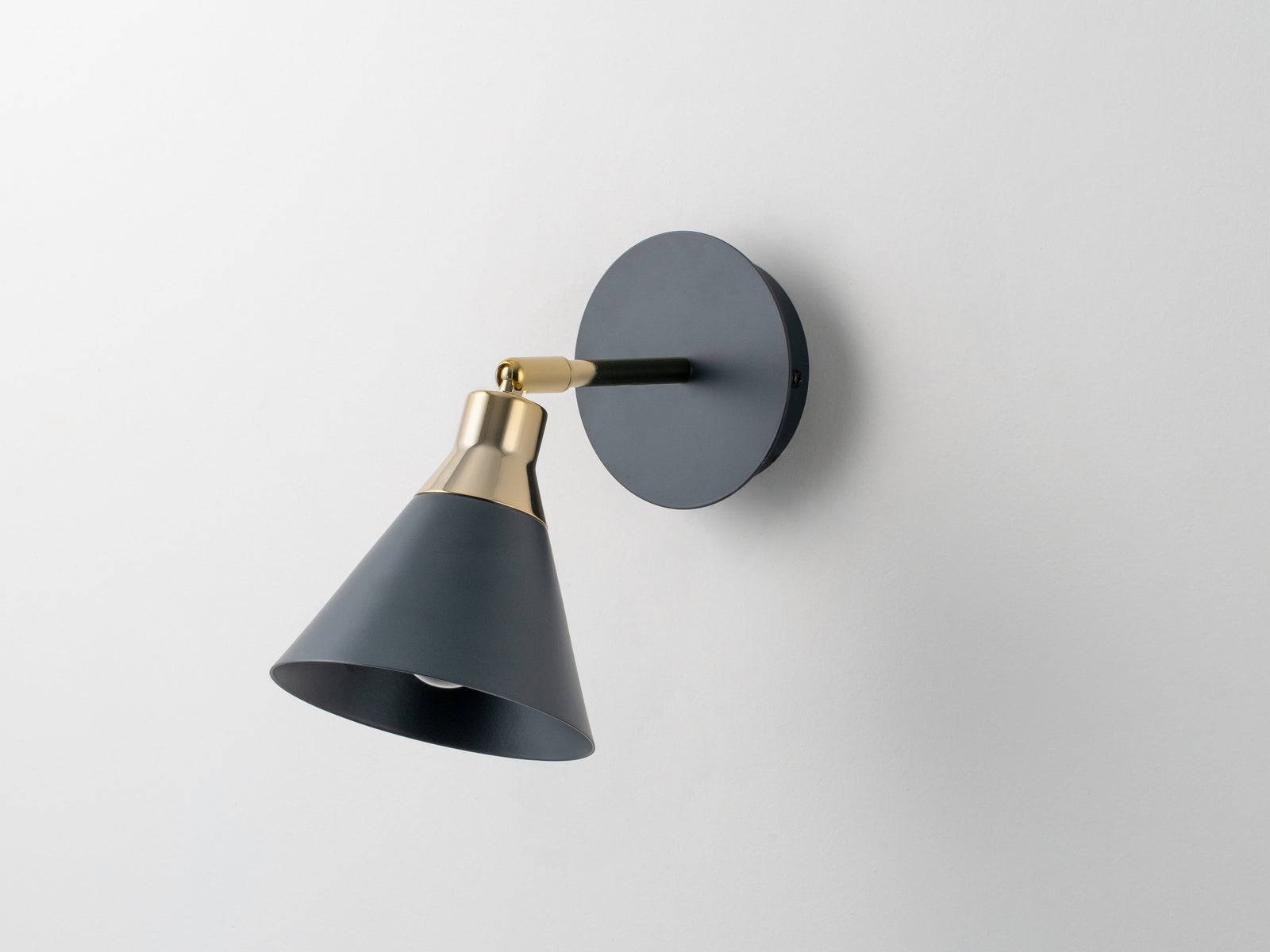 Charcoal Cone Wall Light