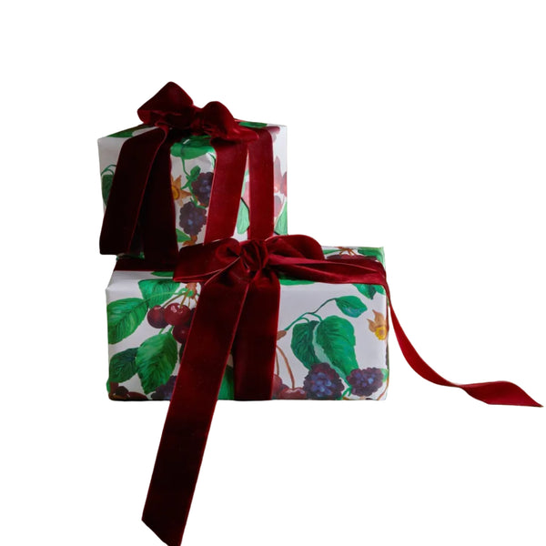 Cherries and Berries Multi Christmas Wrapping Paper