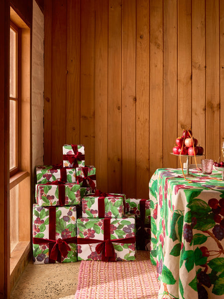 Cherries and Berries Multi Christmas Wrapping Paper