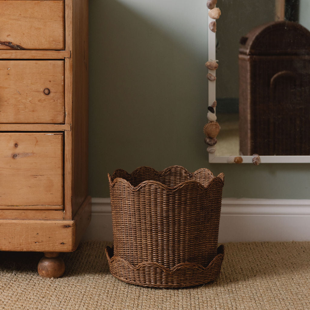 Clara Rattan Bin & Planter, Large