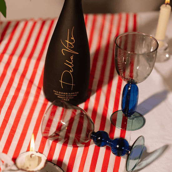 Poppy's Prosecco Bundle - Set of Two Glasses with Bottle of Prosecco