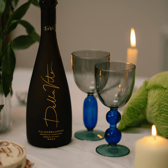 Poppy's Prosecco Bundle - Set of Two Glasses with Bottle of Prosecco