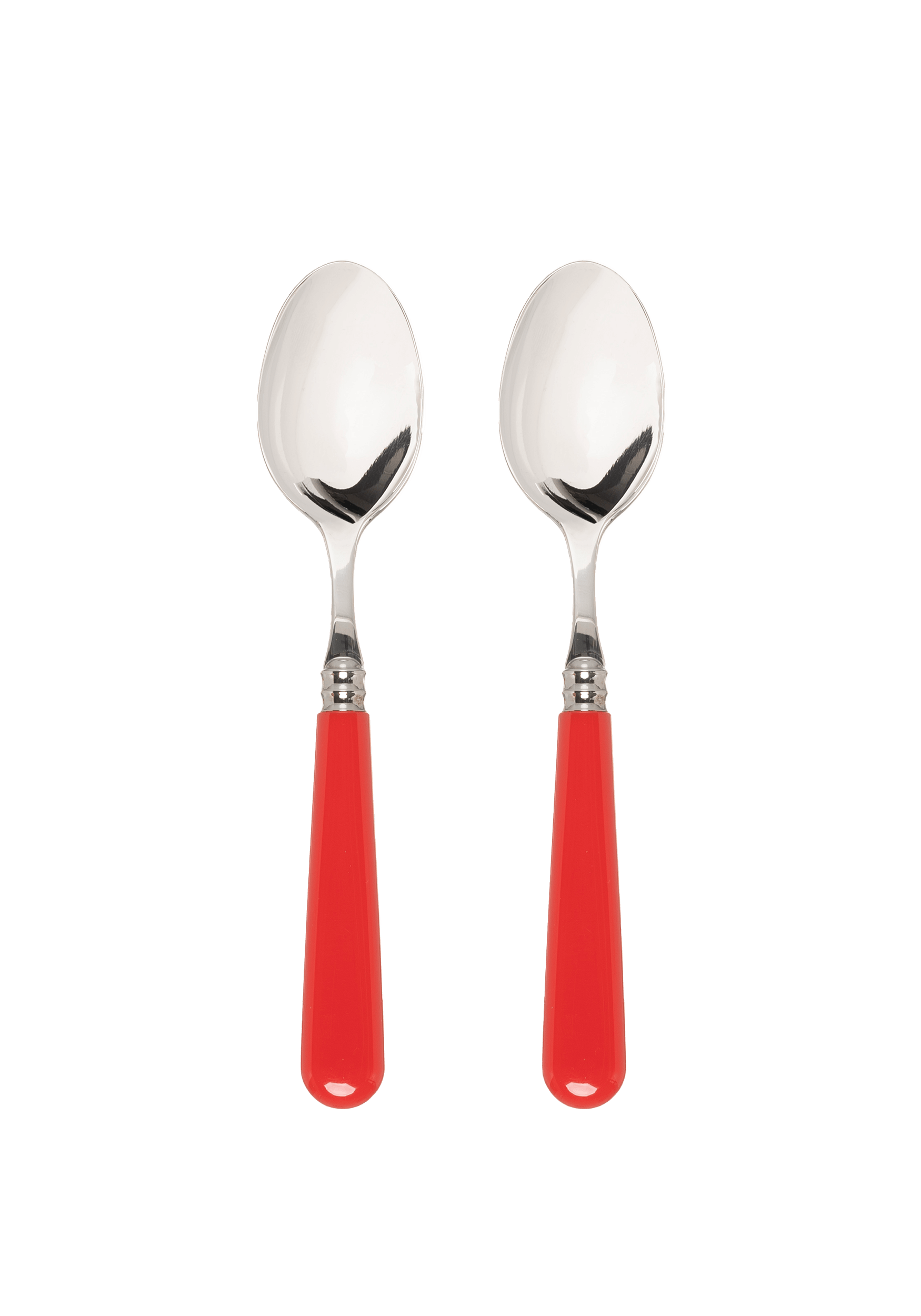 Classic Red Set of 2 Dessert Spoons