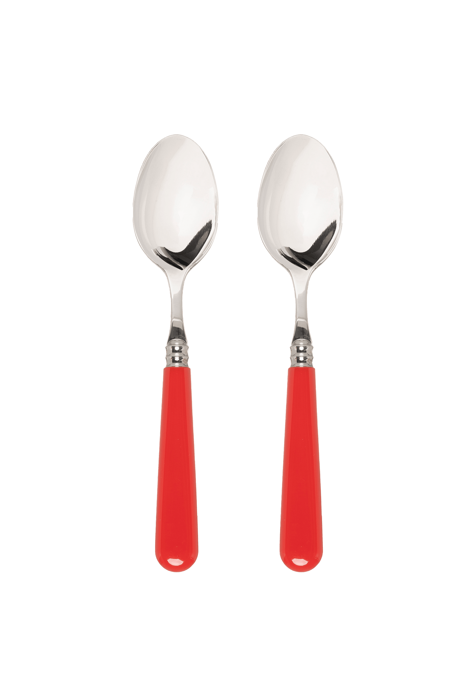 Late Afternoon Classic Red Set of 2 Dessert Spoons