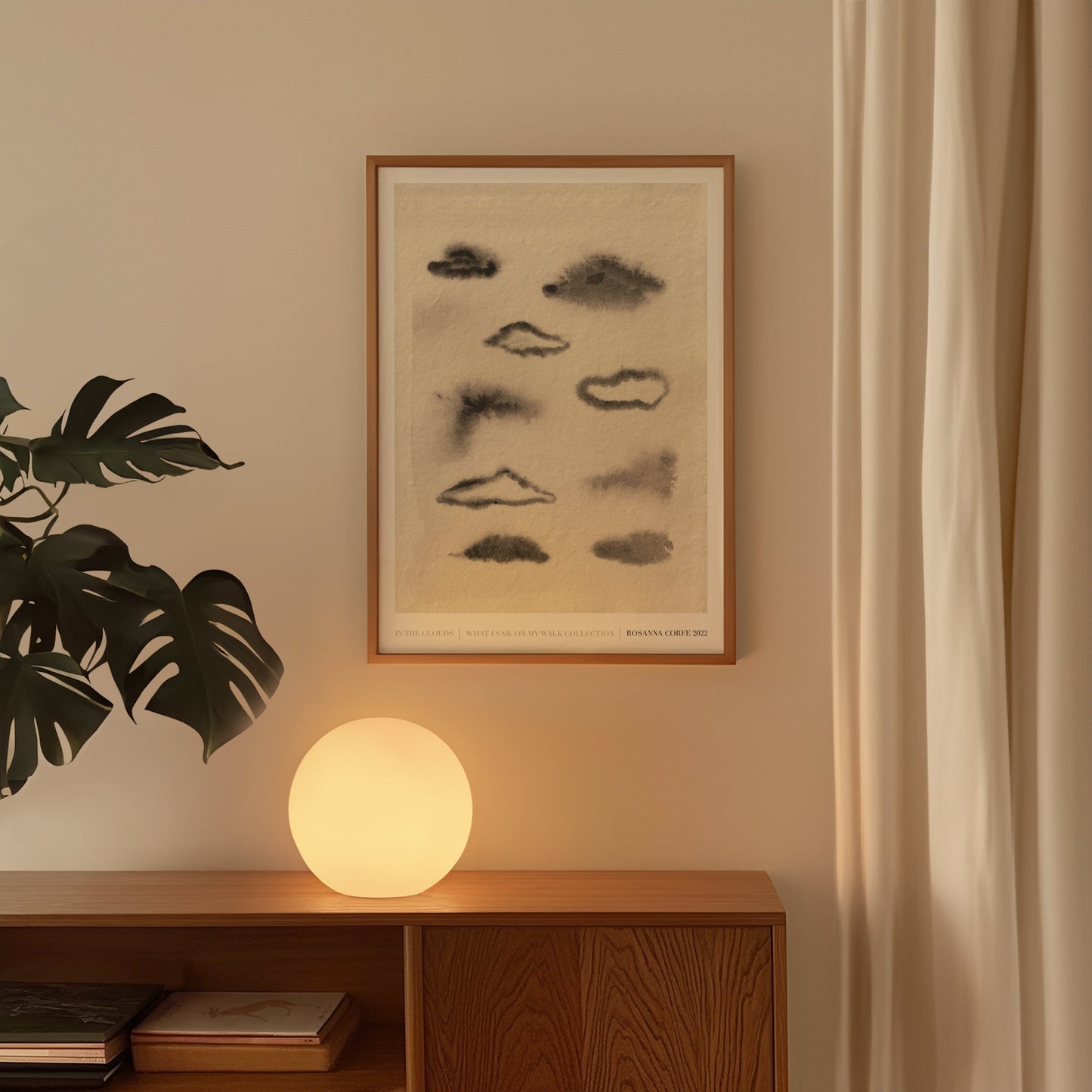 Clouds Neutral Art Print