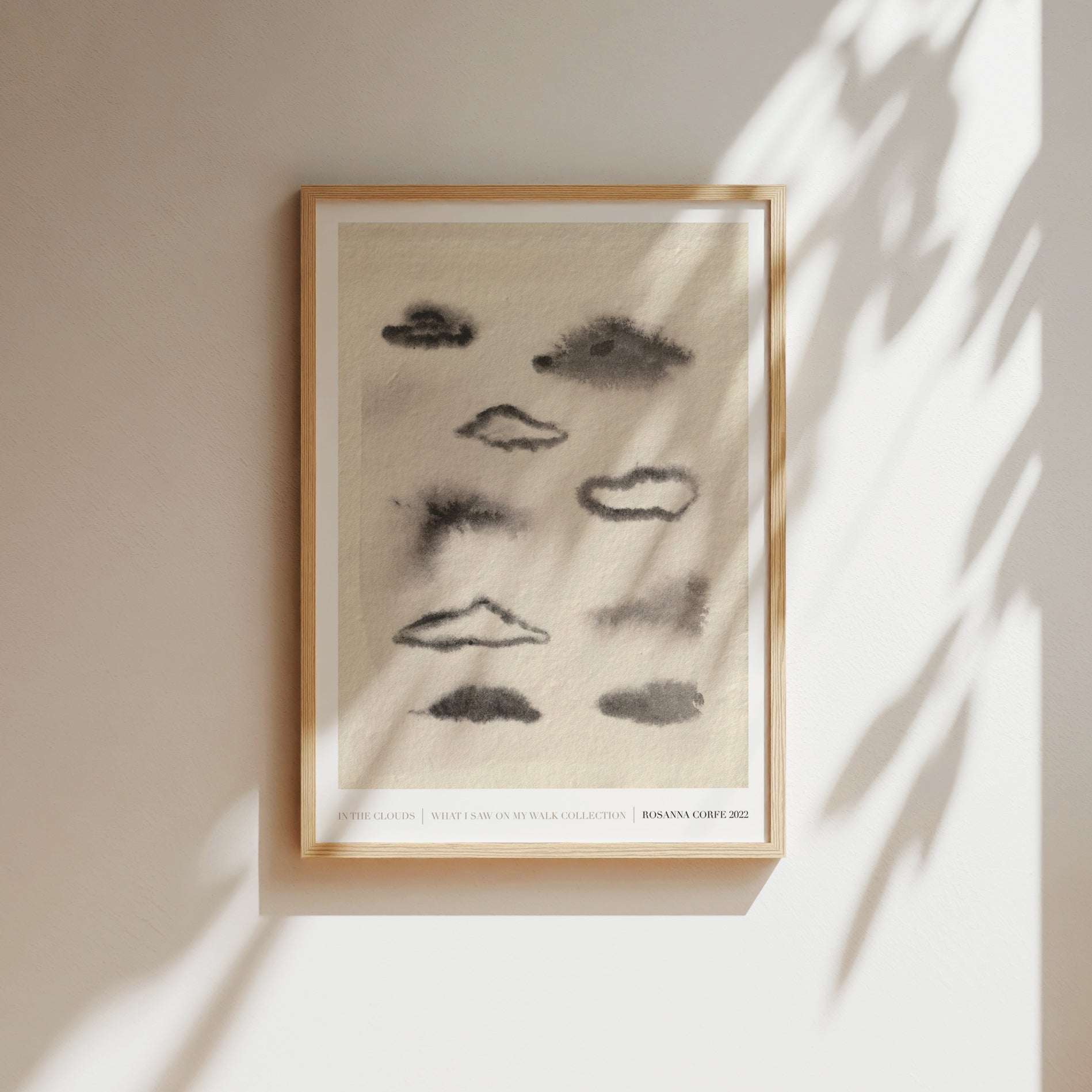 Clouds Neutral Art Print