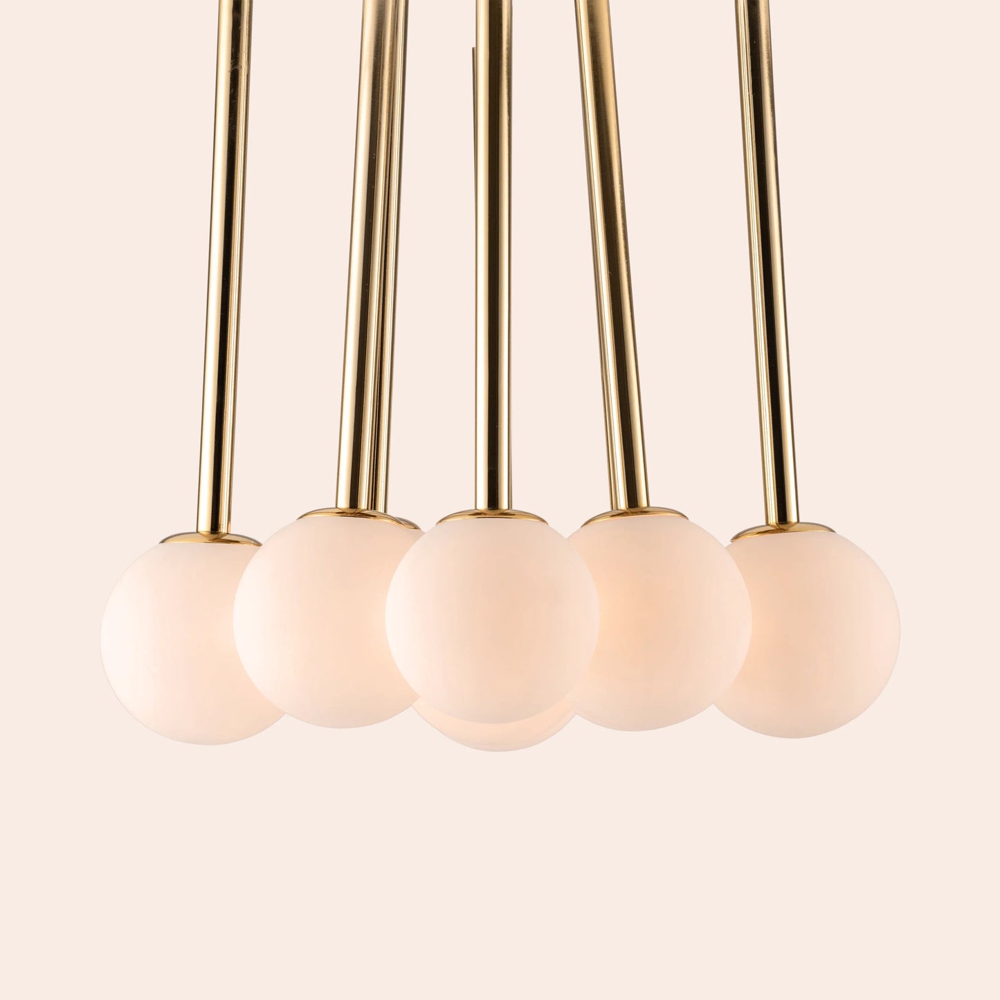 Brass cluster ceiling light