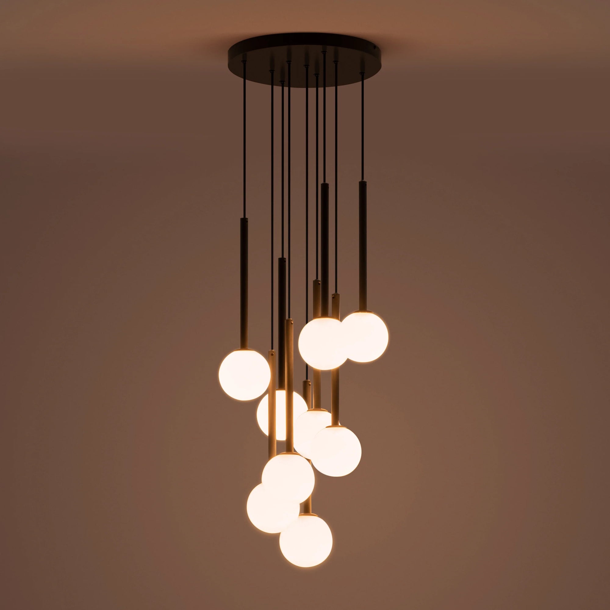 Charcoal grey cluster ceiling light