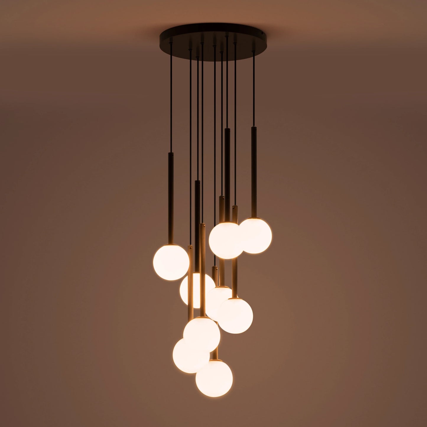 Charcoal grey cluster ceiling light