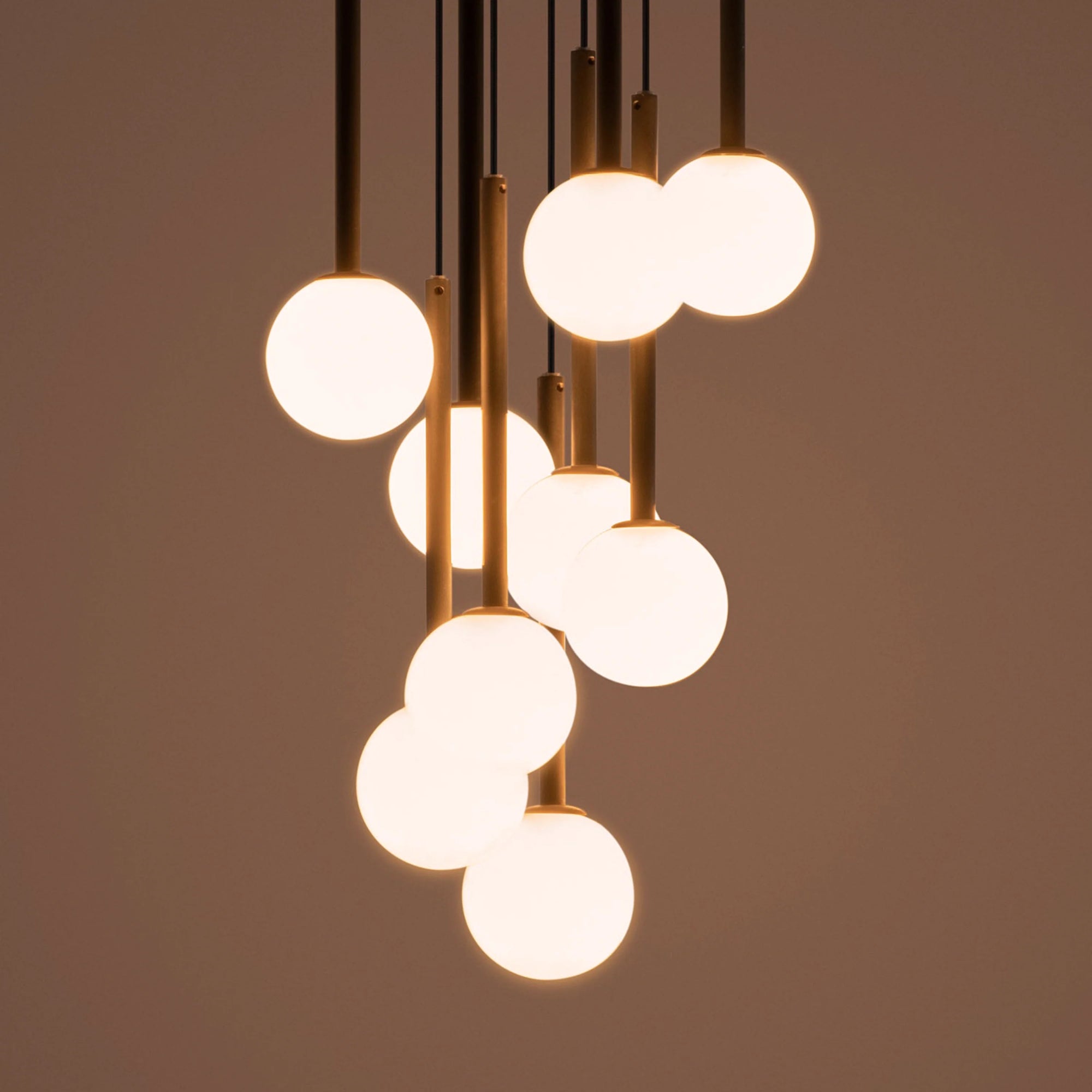 Charcoal grey cluster ceiling light
