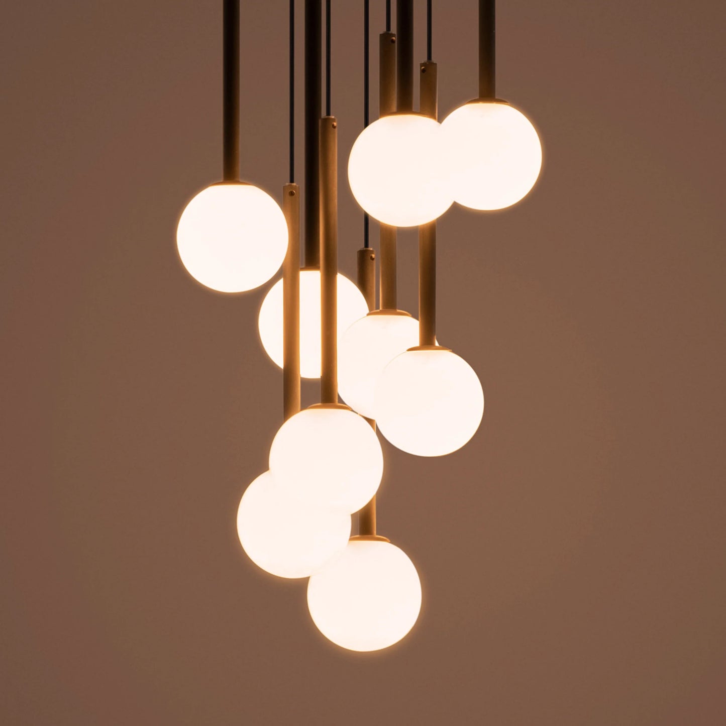Charcoal grey cluster ceiling light