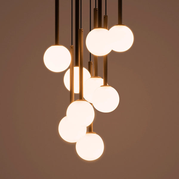 Charcoal grey cluster ceiling light