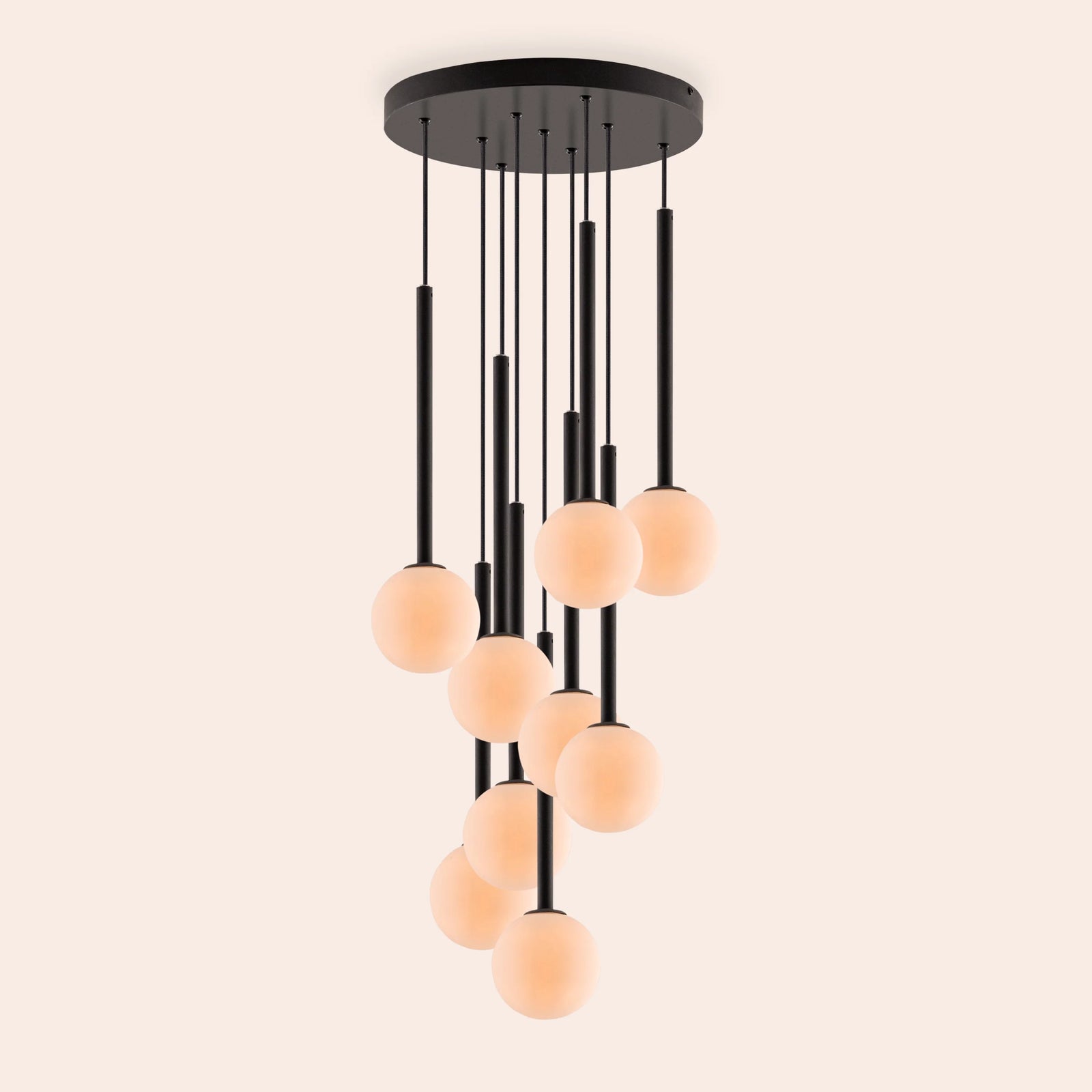 Charcoal grey cluster ceiling light