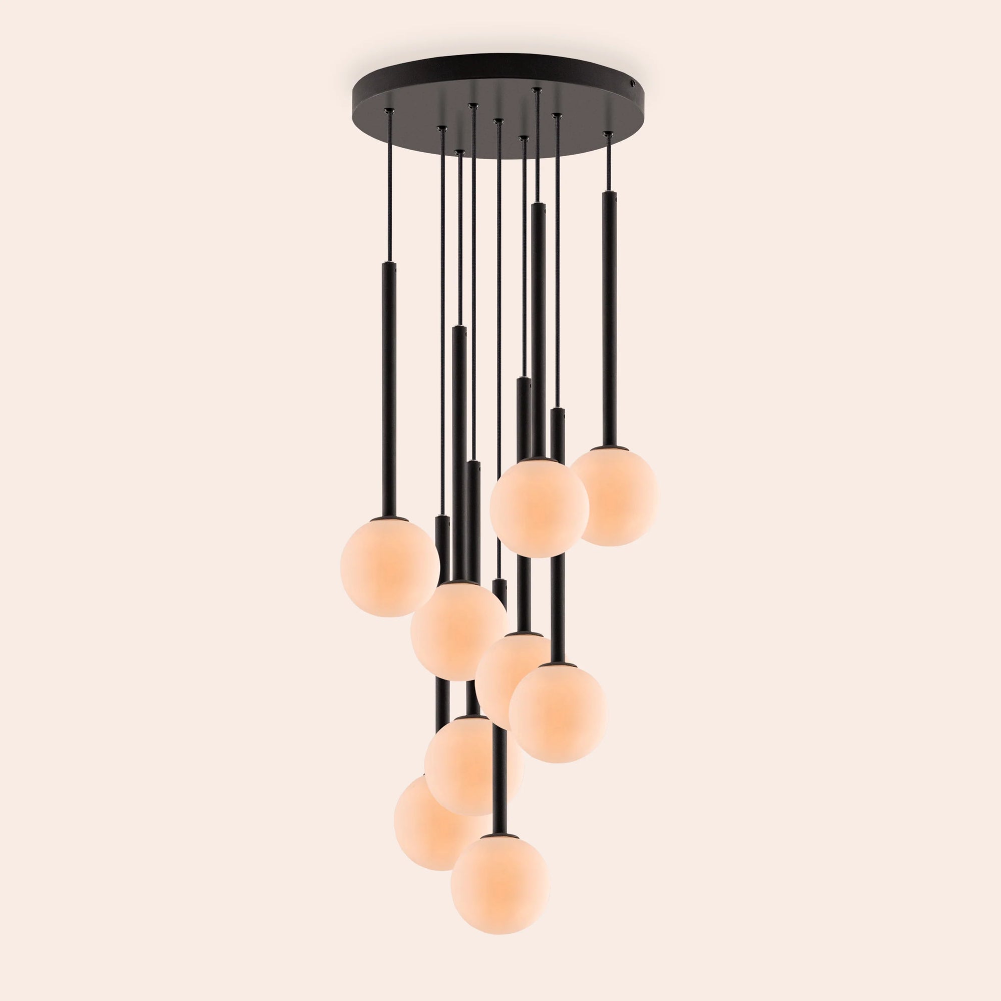 Charcoal grey cluster ceiling light