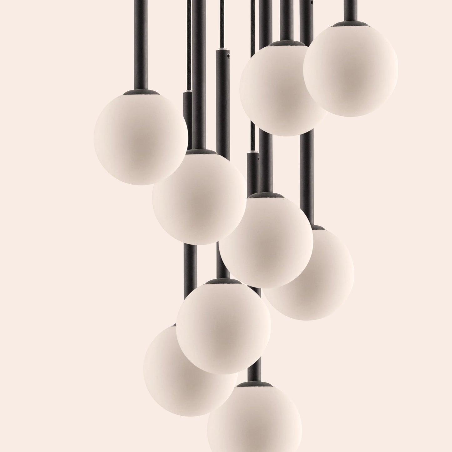 Charcoal grey cluster ceiling light