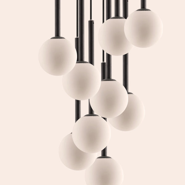 Charcoal grey cluster ceiling light