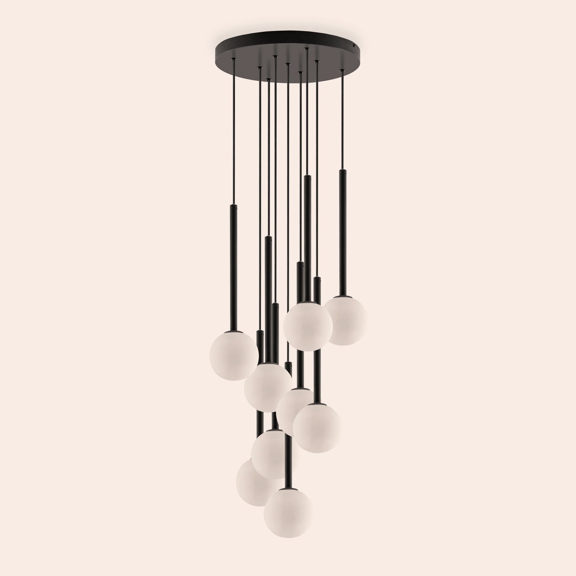 Charcoal grey cluster ceiling light