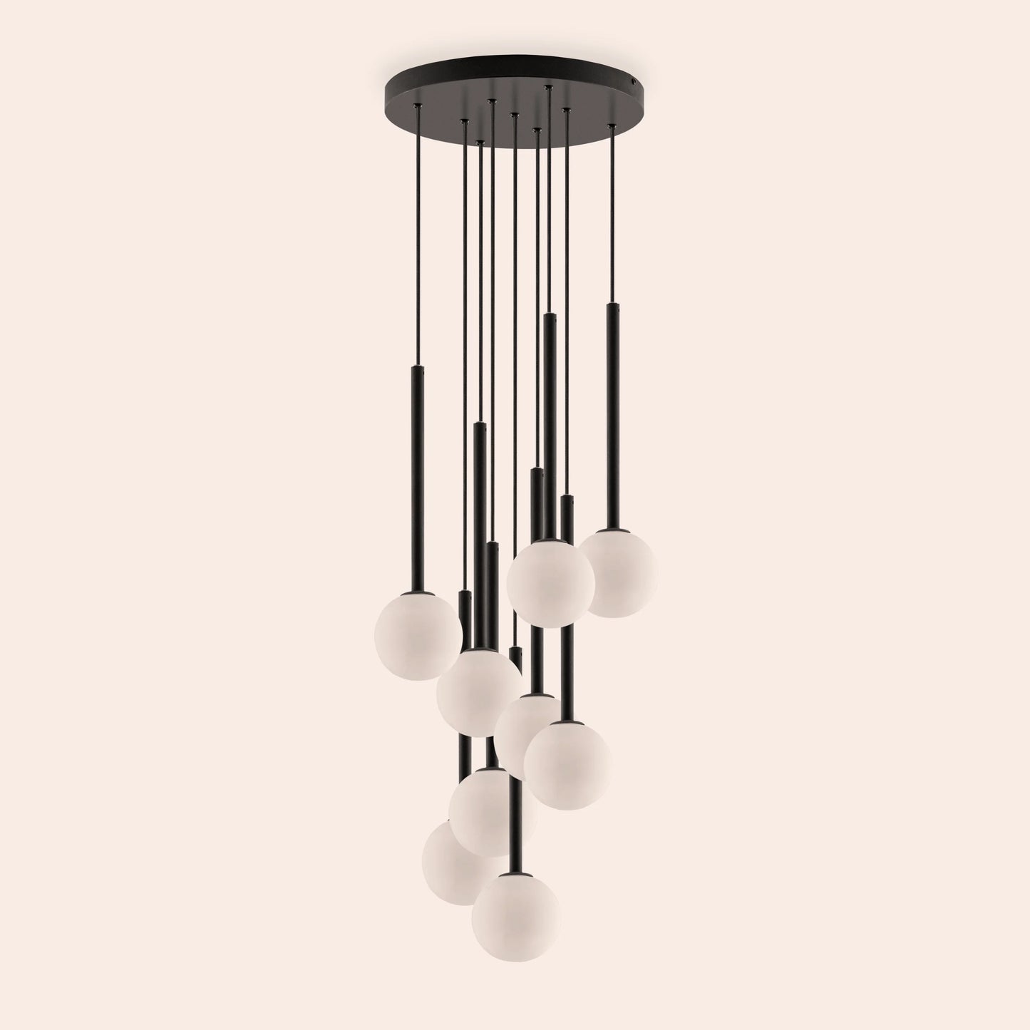 Charcoal grey cluster ceiling light