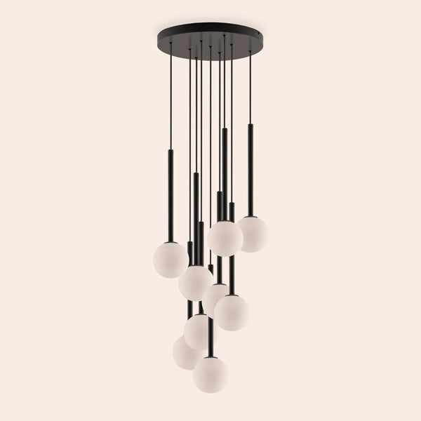 Charcoal grey cluster ceiling light
