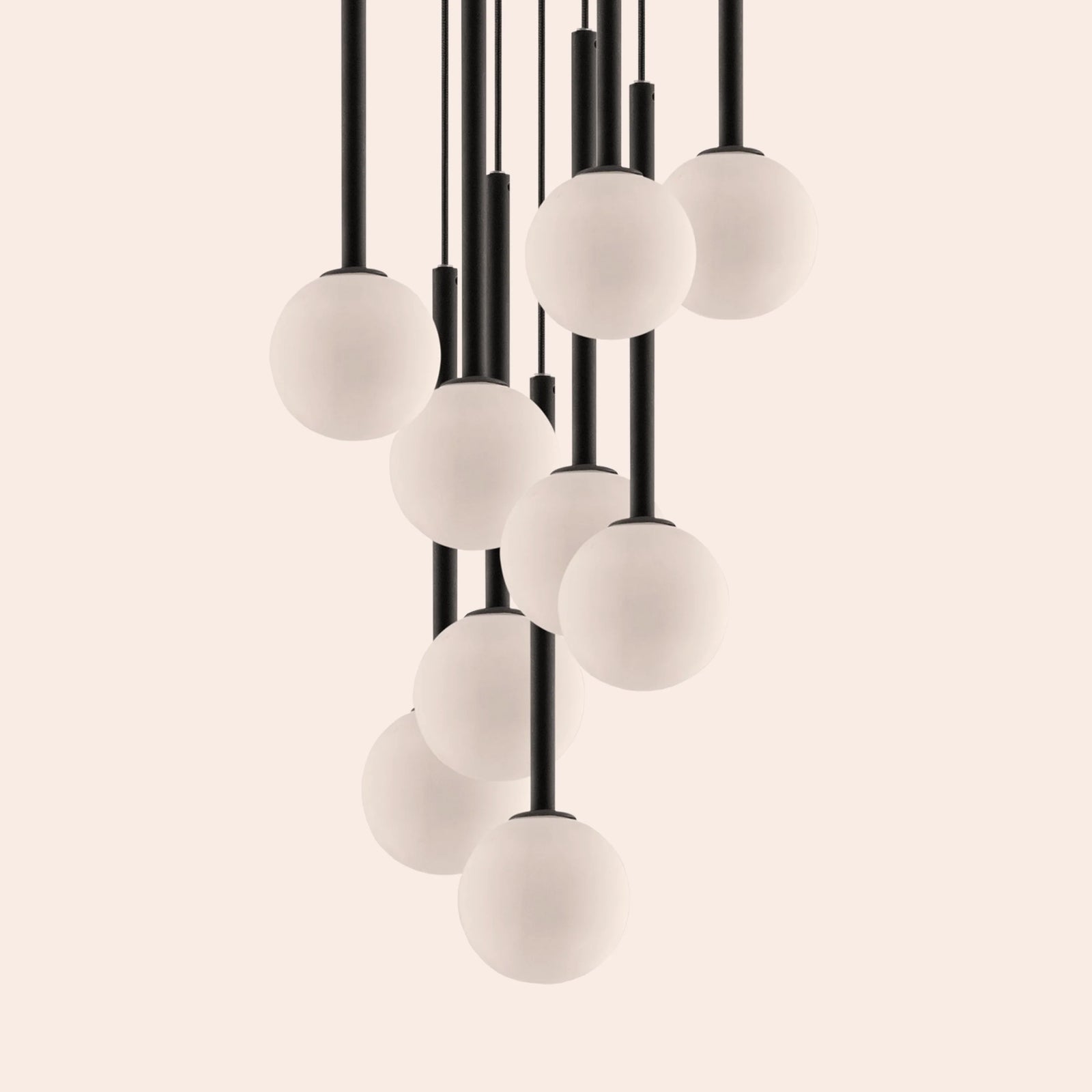 Charcoal grey cluster ceiling light