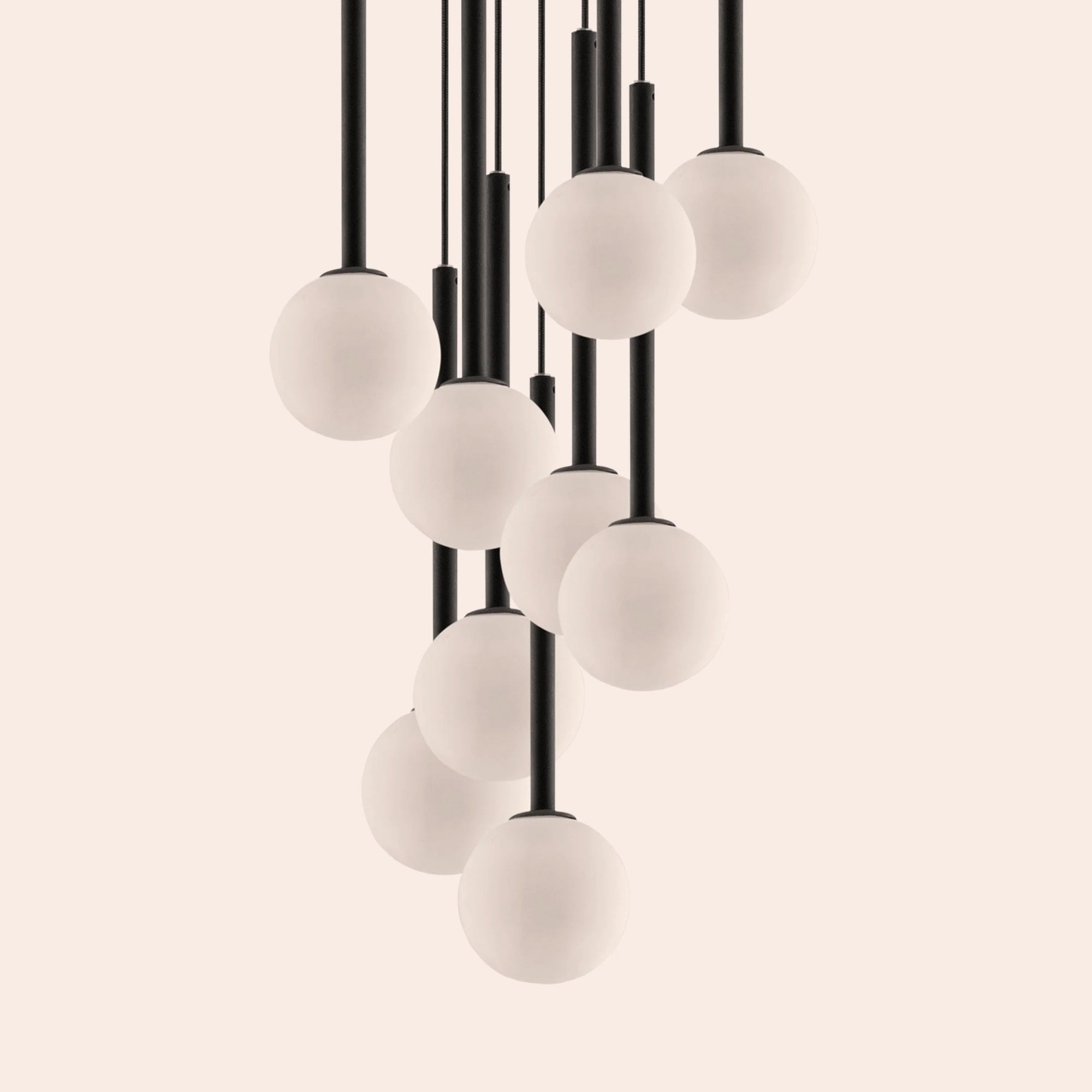 Charcoal grey cluster ceiling light
