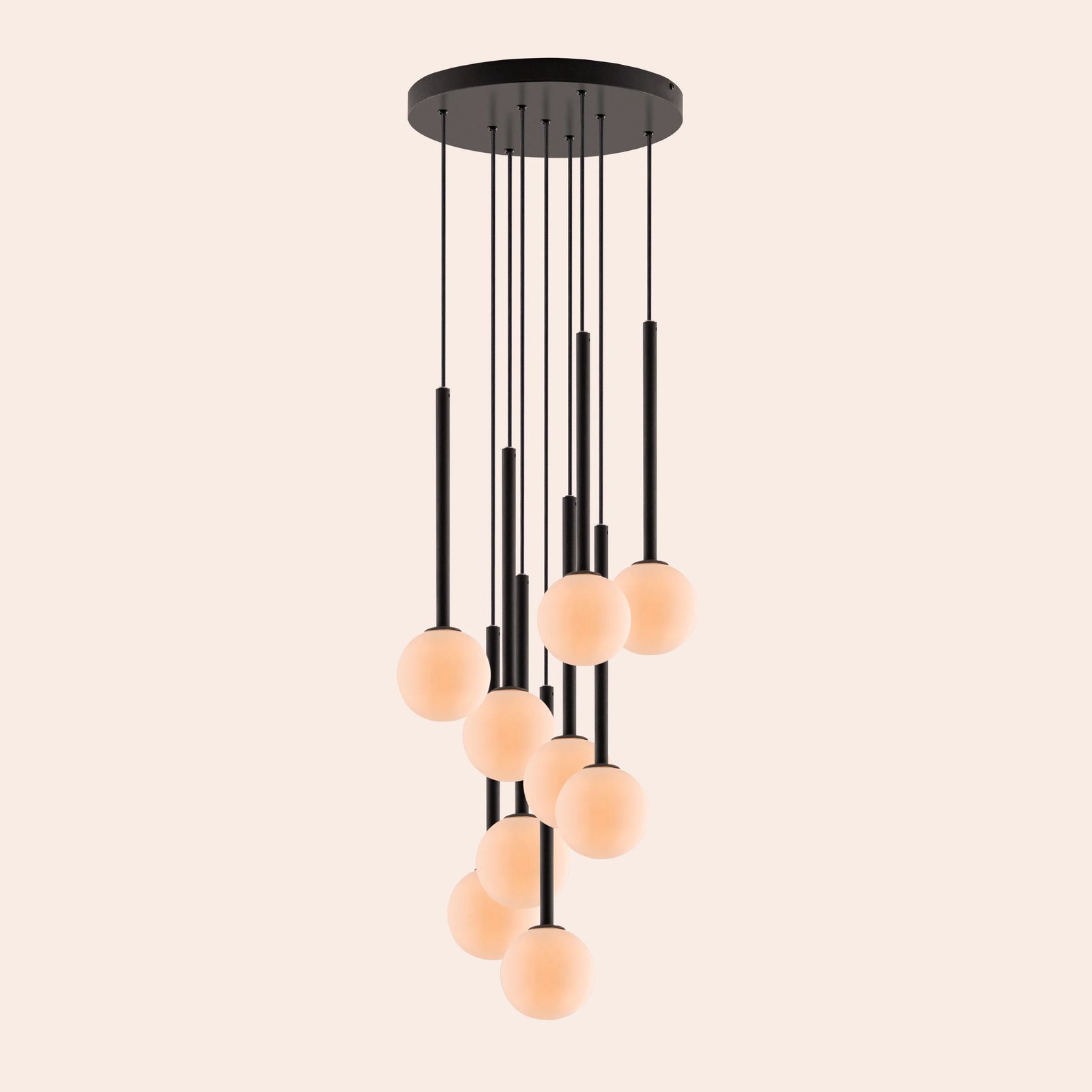 Charcoal grey cluster ceiling light