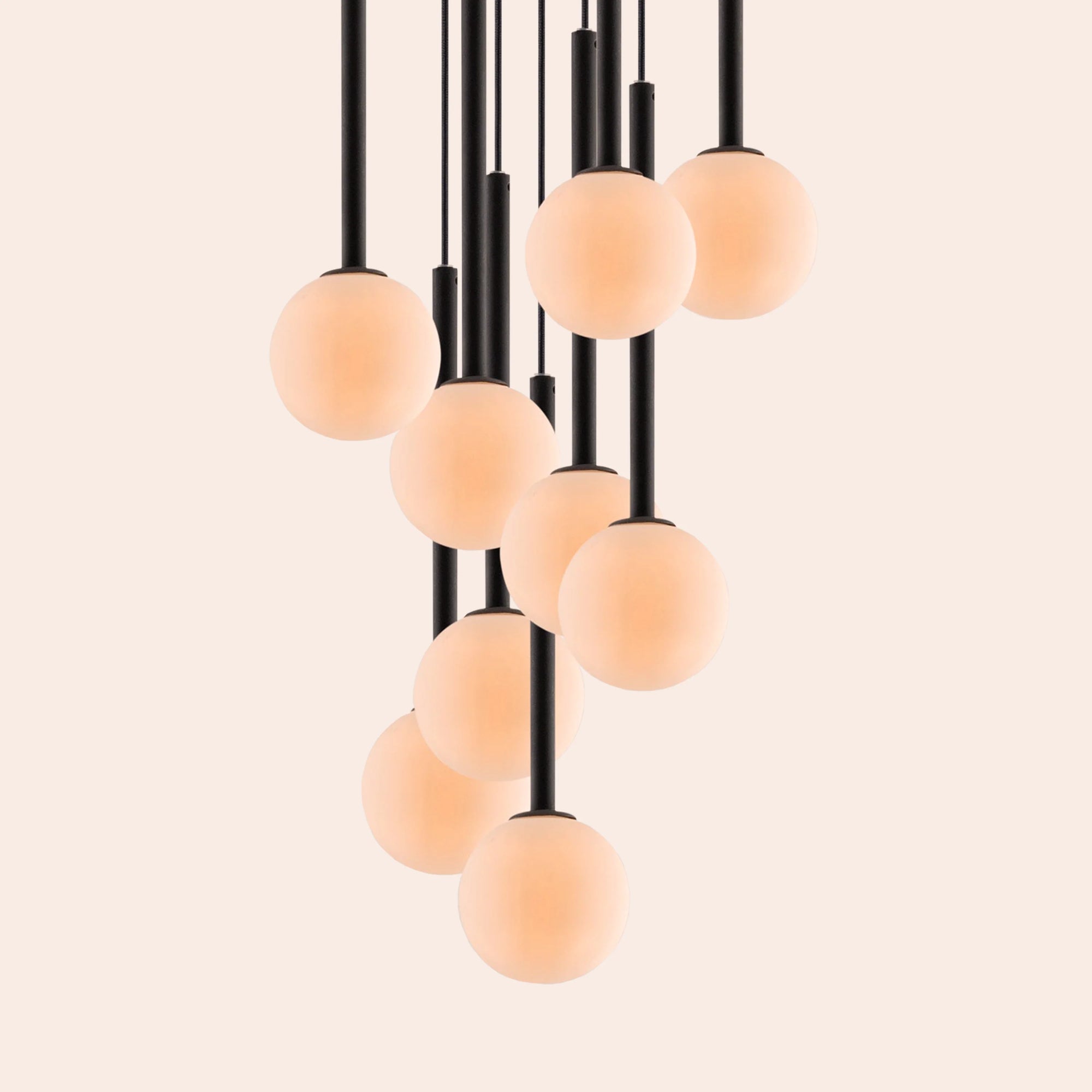 Charcoal grey cluster ceiling light