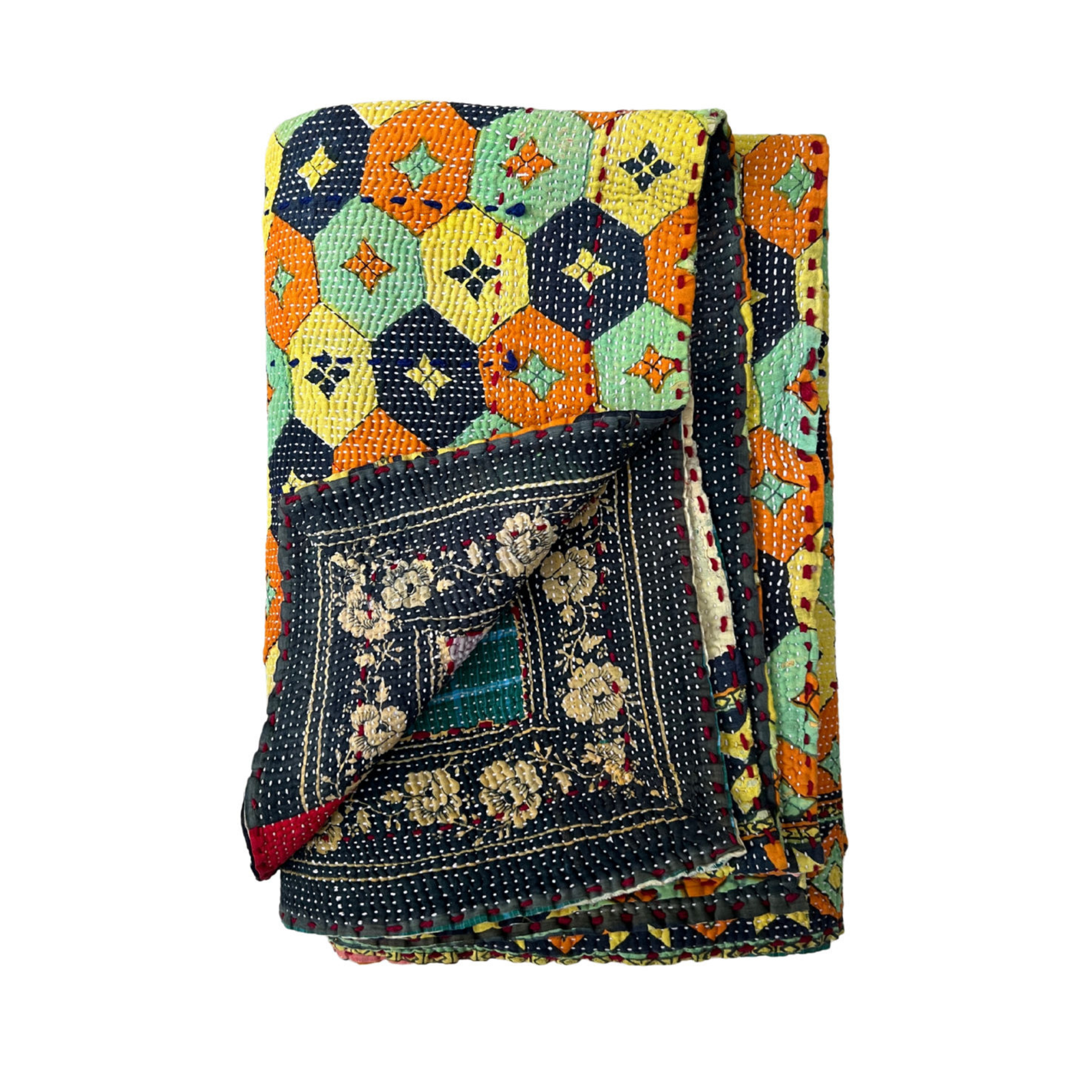Heavyweight Kantha Quilt No. 211