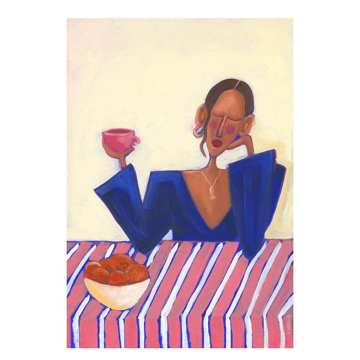 Orange Bowl Art Print